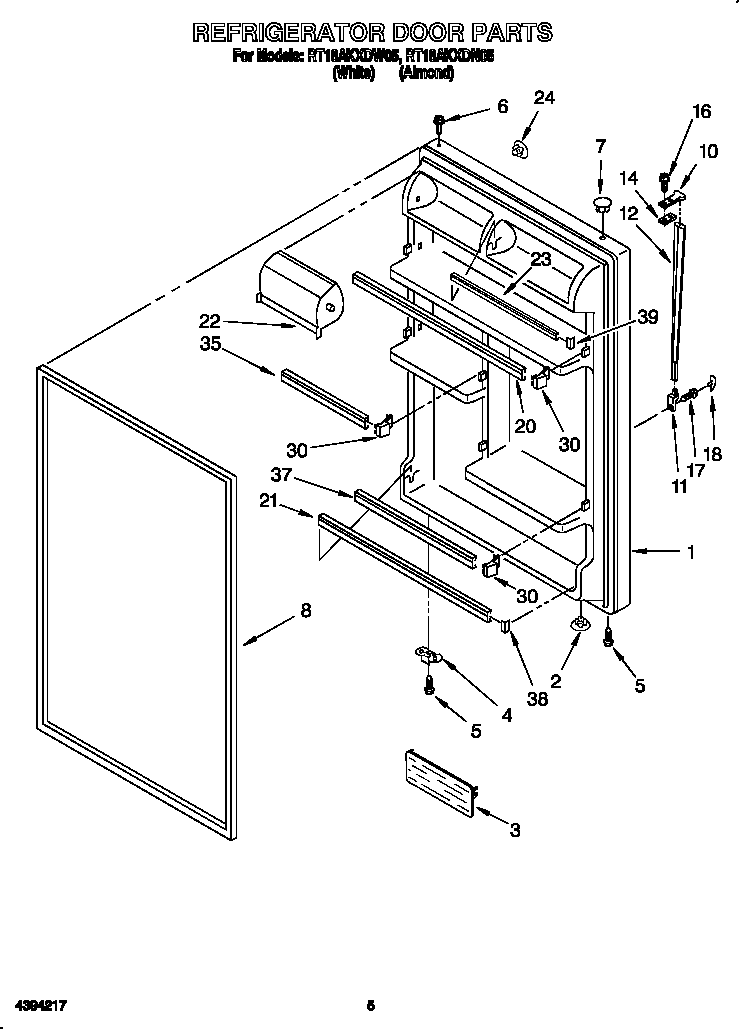 Refrigerator door