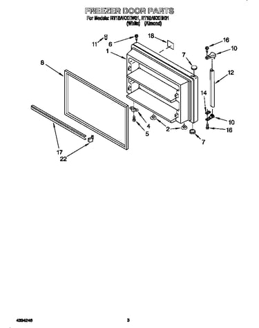 Freezer door