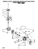 Brake, clutch, gearcase, motor and pump