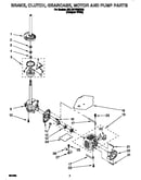 Brake, clutch, gearcase, motor and pump