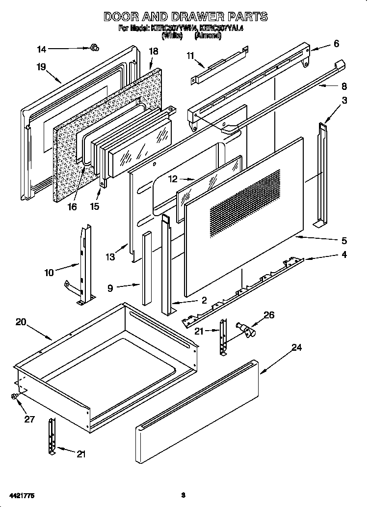 Door and drawer