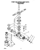Pump and spray arm