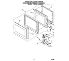 KitchenAid KEMS306XBL6 door and latch diagram