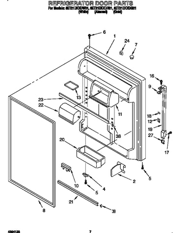 Refrigerator door