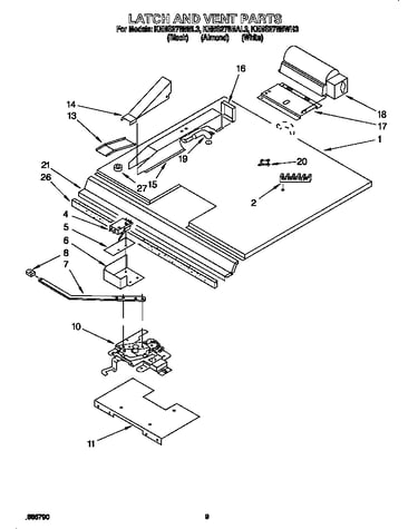 Latch and vent