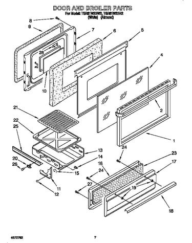 Door and broiler