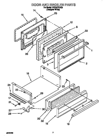 Door and broiler