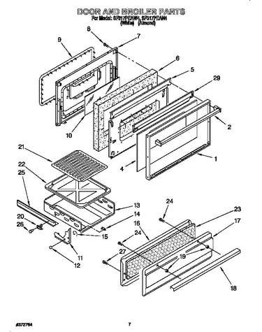 Door and broiler