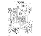 Whirlpool CGE2991AW3 cabinet diagram