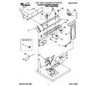 Whirlpool 6LER5434BW3 top and console diagram