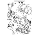 Whirlpool 3LTE5243BW0 dryer bulkhead diagram