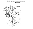 Whirlpool 3LTE5243BN0 dryer support and washer diagram
