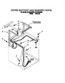 Dryer support and washer