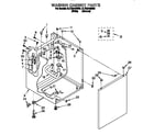Whirlpool 3LTE5243BW0 washer cabinet diagram
