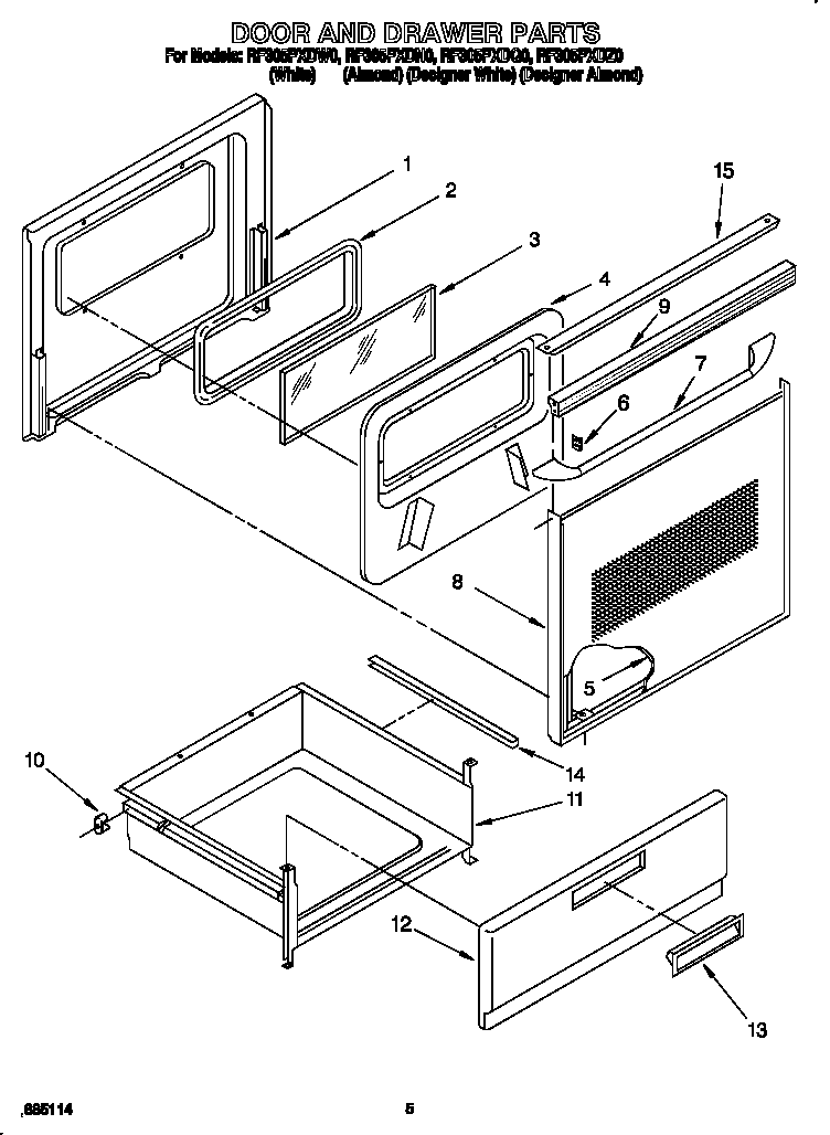 Door and drawer