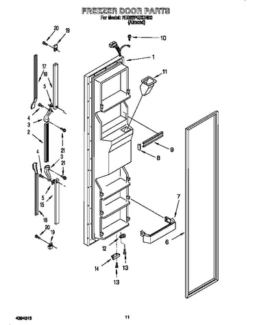 Freezer door