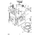 Whirlpool TEDL640DQ1 cabinet diagram