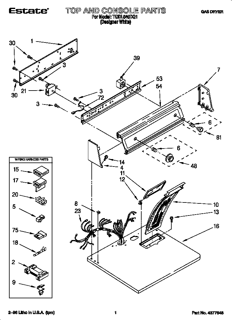 Top and console