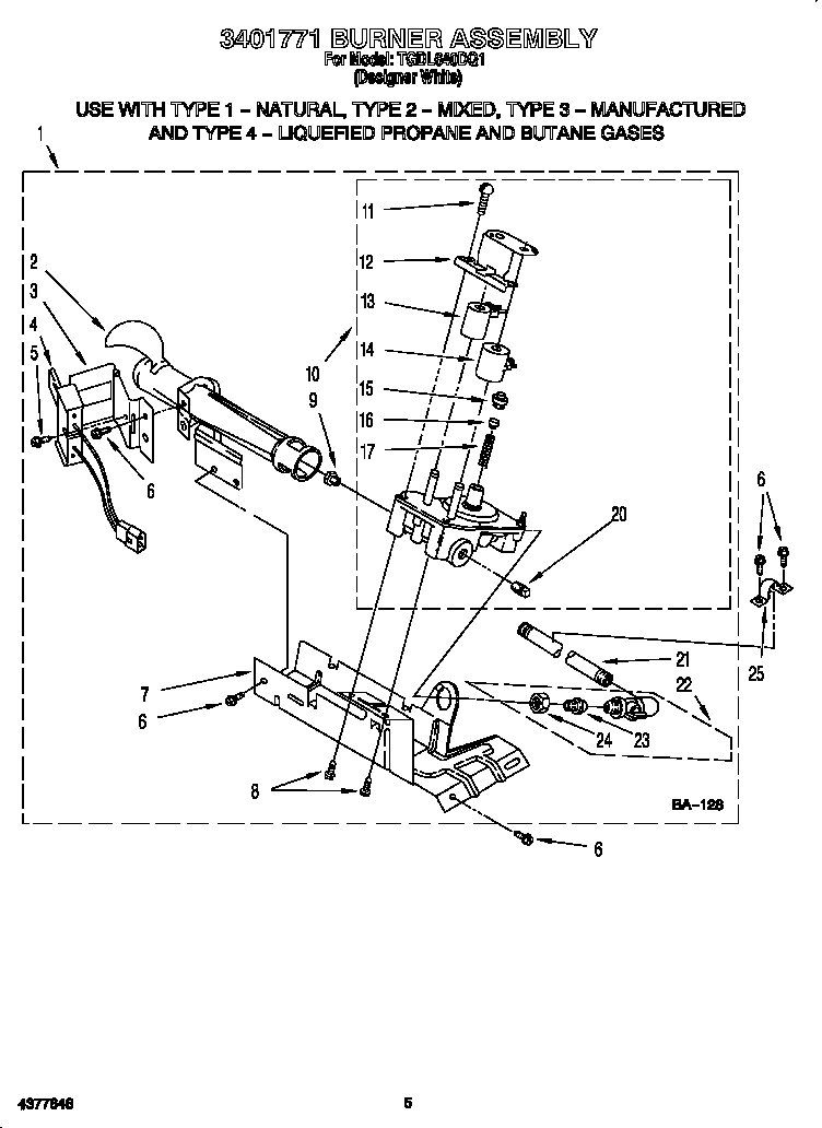 3401771 burner assembly