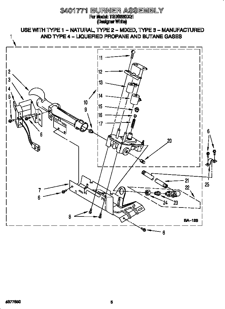 3401771 burner assembly