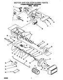 Motor and ice container