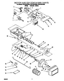Motor and ice container