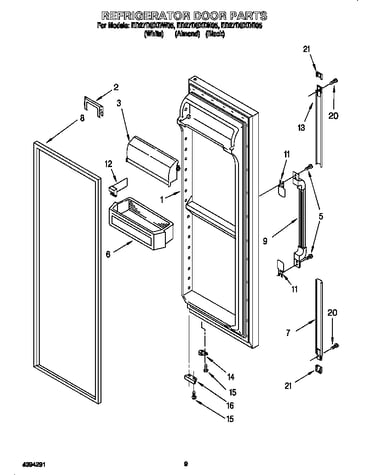 Refrigerator door