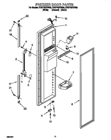 Freezer door