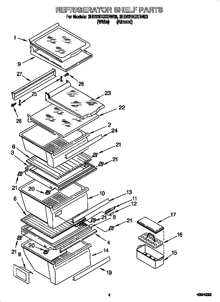 Refrigerator shelf