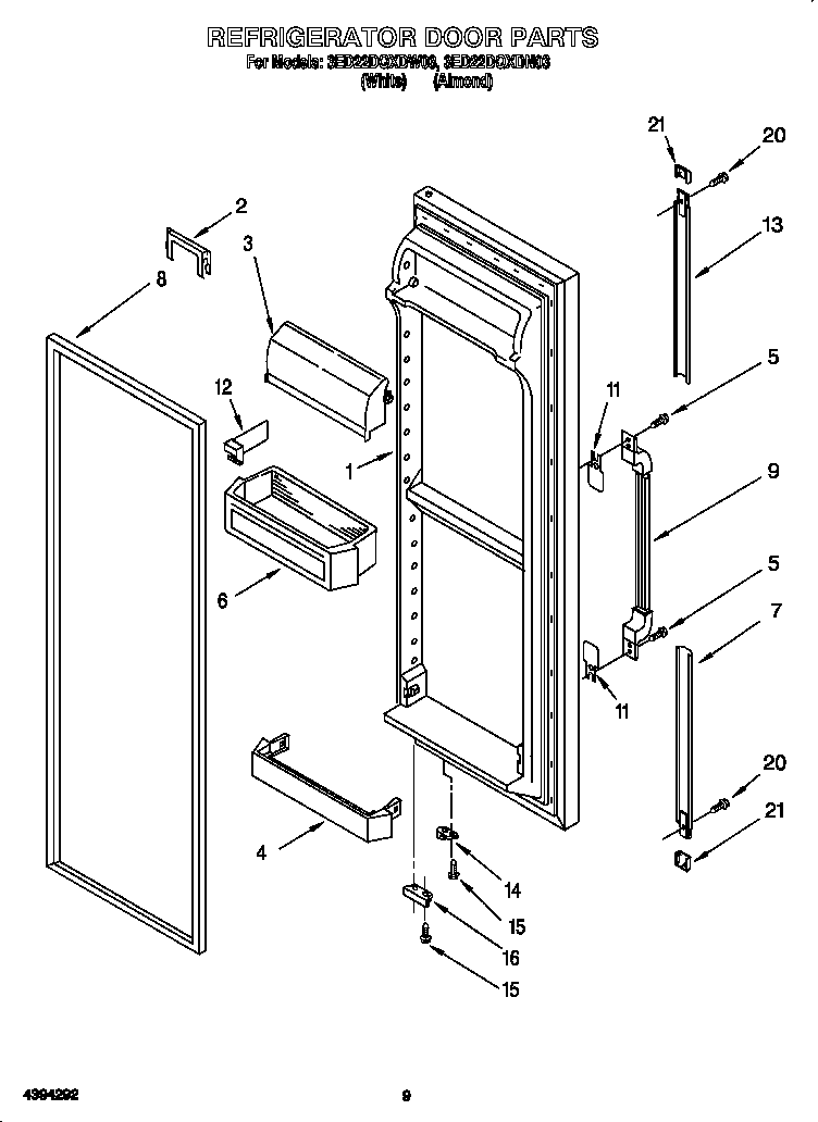 Refrigerator door