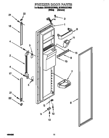 Freezer door