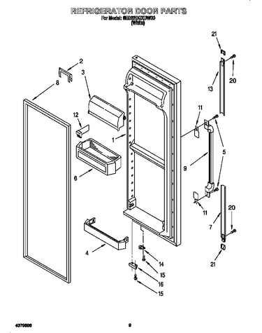 Refrigerator door