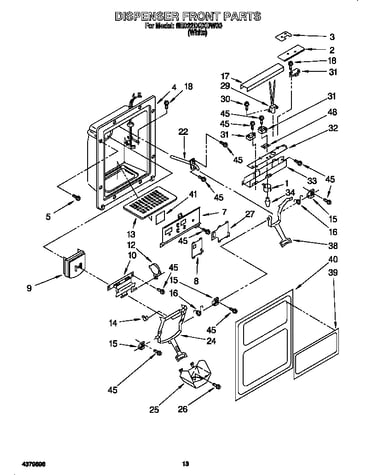 Dispenser front