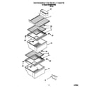 Whirlpool 6ED22ZRXDW00 refrigerator shelf diagram