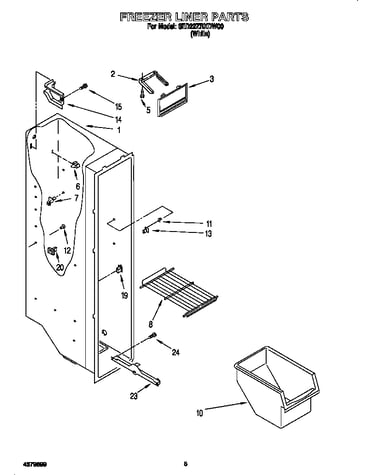 Freezer liner