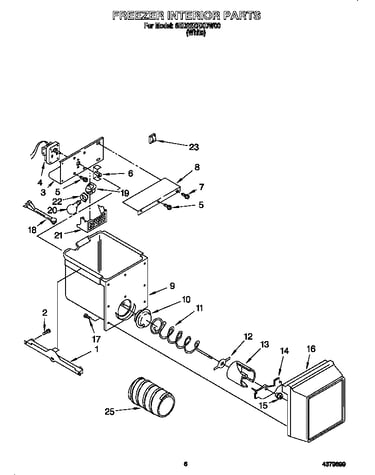 Freezer interior