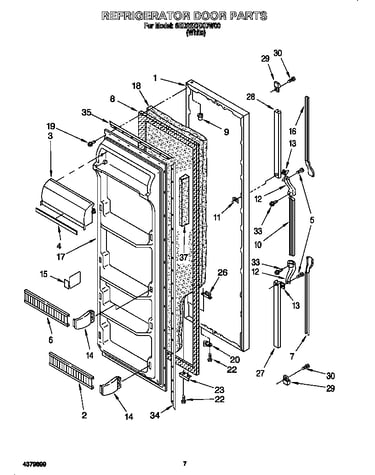 Refrigerator door
