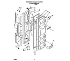 Whirlpool 6ED22ZRXDW00 freezer door diagram