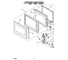 KitchenAid KEMS306XBL3 door and latch diagram