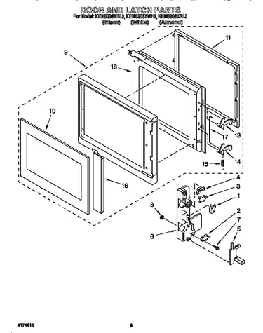 Door and latch