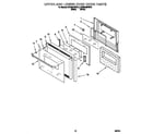 KitchenAid KEBS246BWH3 upper and lower oven door diagram