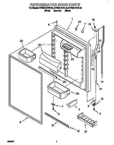 Refrigerator door