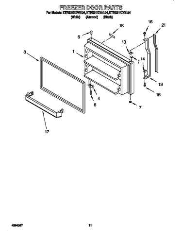 Freezer door