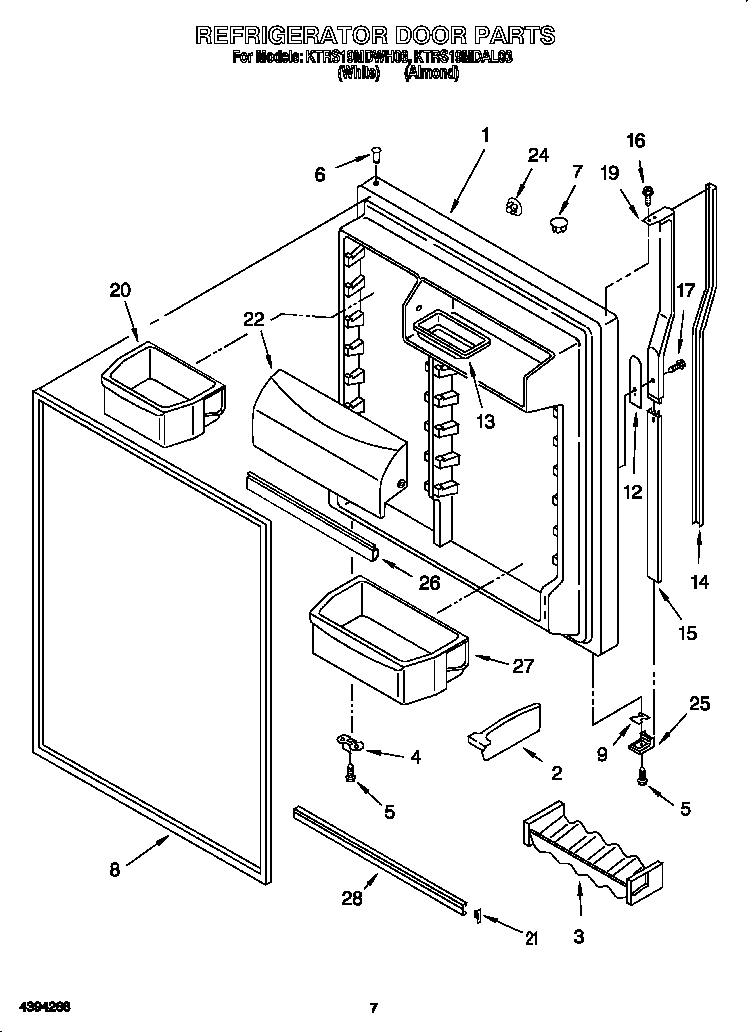 Refrigerator door