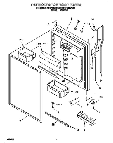 Refrigerator door