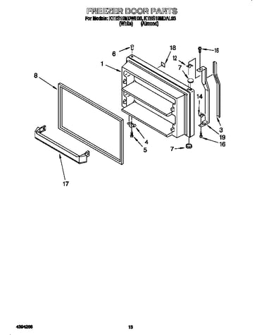 Freezer door
