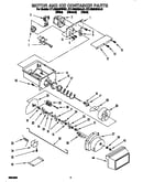 Motor and ice container