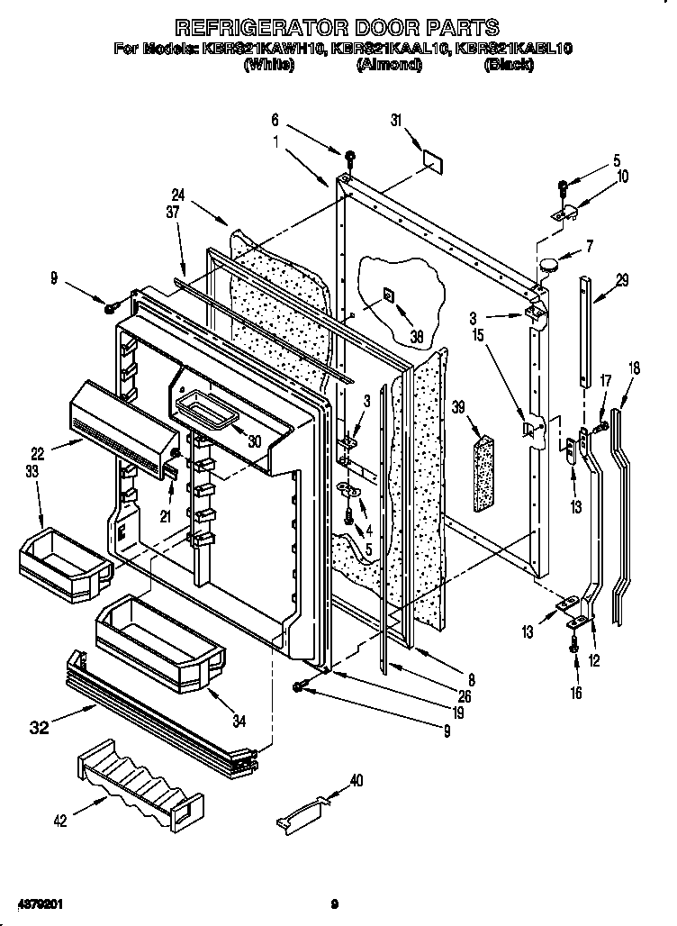 Refrigerator door