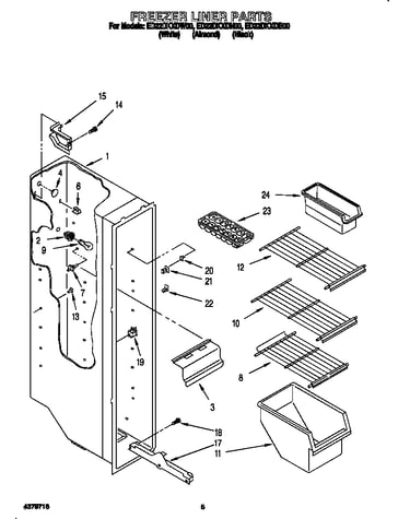 Freezer liner