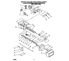 KitchenAid KTLS22QDBL00 motor and ice container diagram